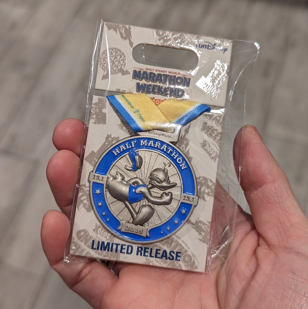 RunDisney 2019 Marathon Weekend Half Medal Replica Pin